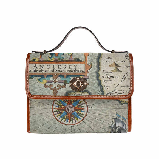 Antique Map Handbag, Model 1695341, Design 13
