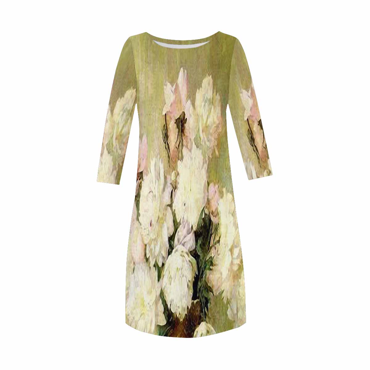 Vintage floral loose dress, model D29532 Design 35