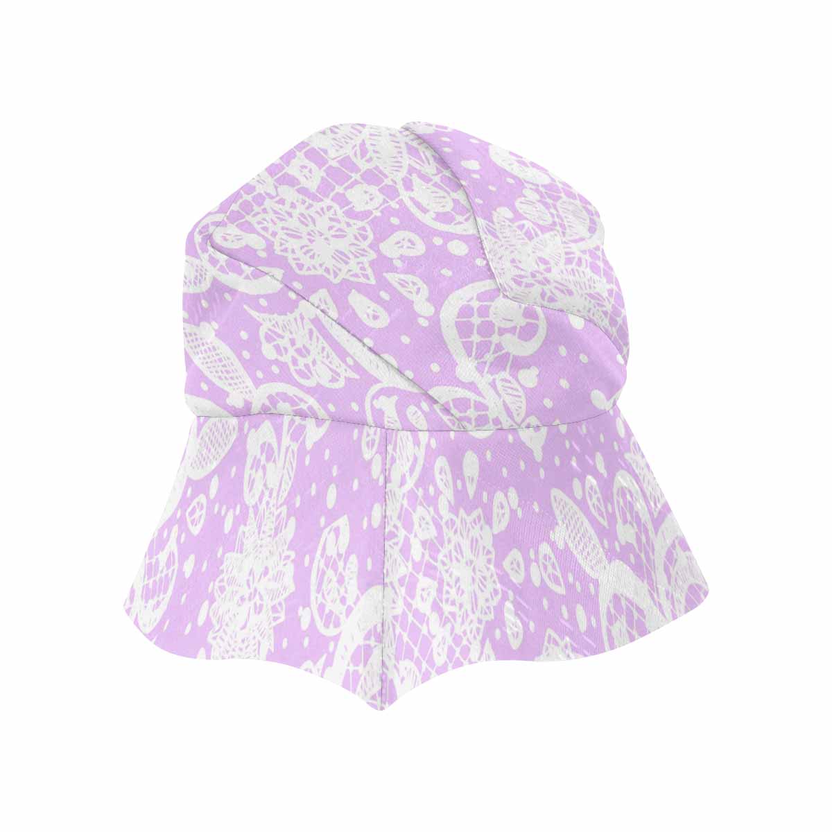 Victorian lace print, wide brim sunvisor Hat, outdoors hat, design 06