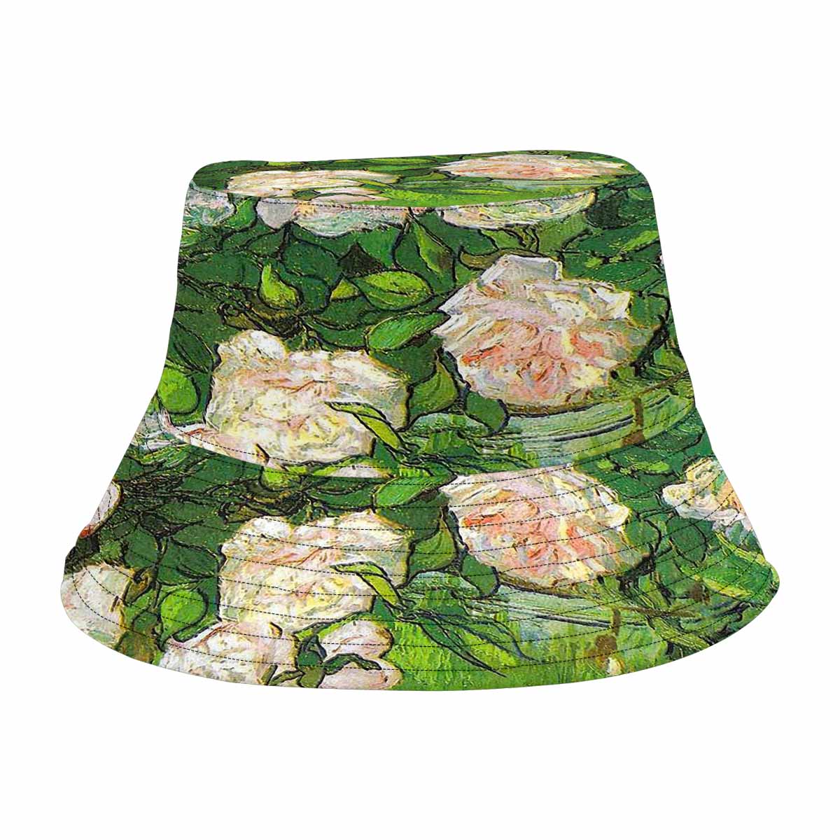 Vintage floral unisex bucket boonie Hat, outdoors hat, Design 06