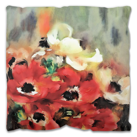 Vintage floral Outdoor Pillows, throw pillow, mildew resistance, various sizes, Design 14