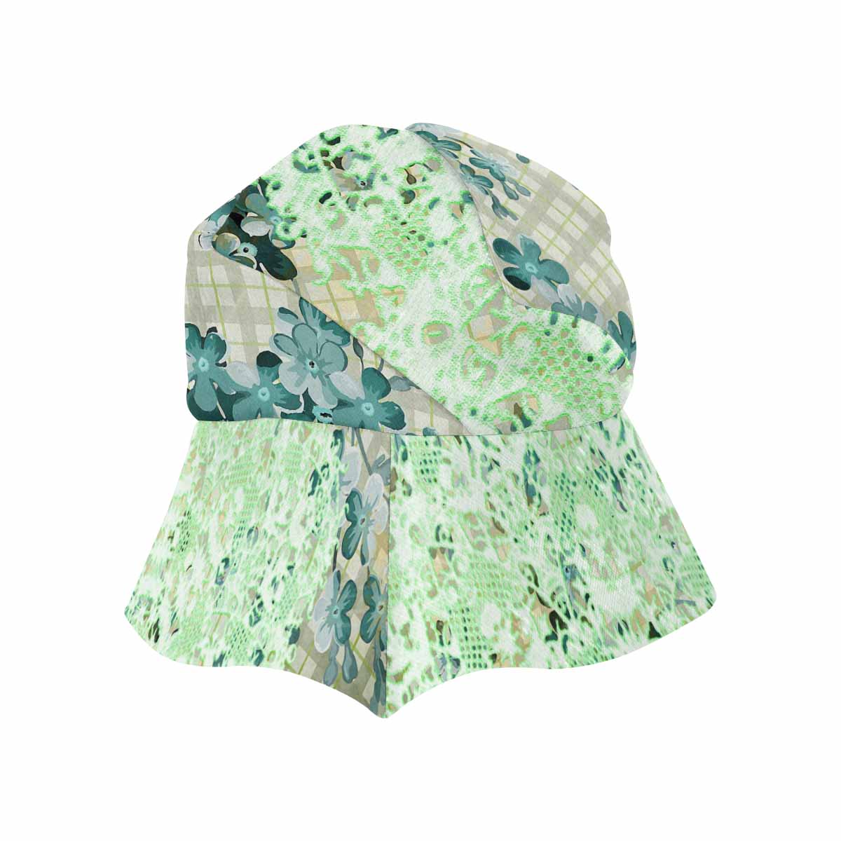 Victorian lace print, wide brim sunvisor Hat, outdoors hat, design 53
