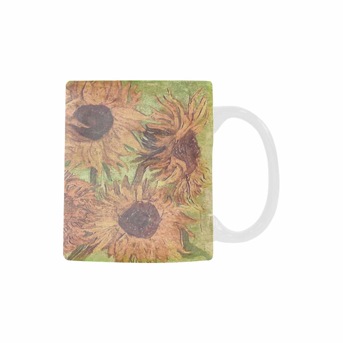 Vintage floral coffee mug or tea cup, Design 48xx