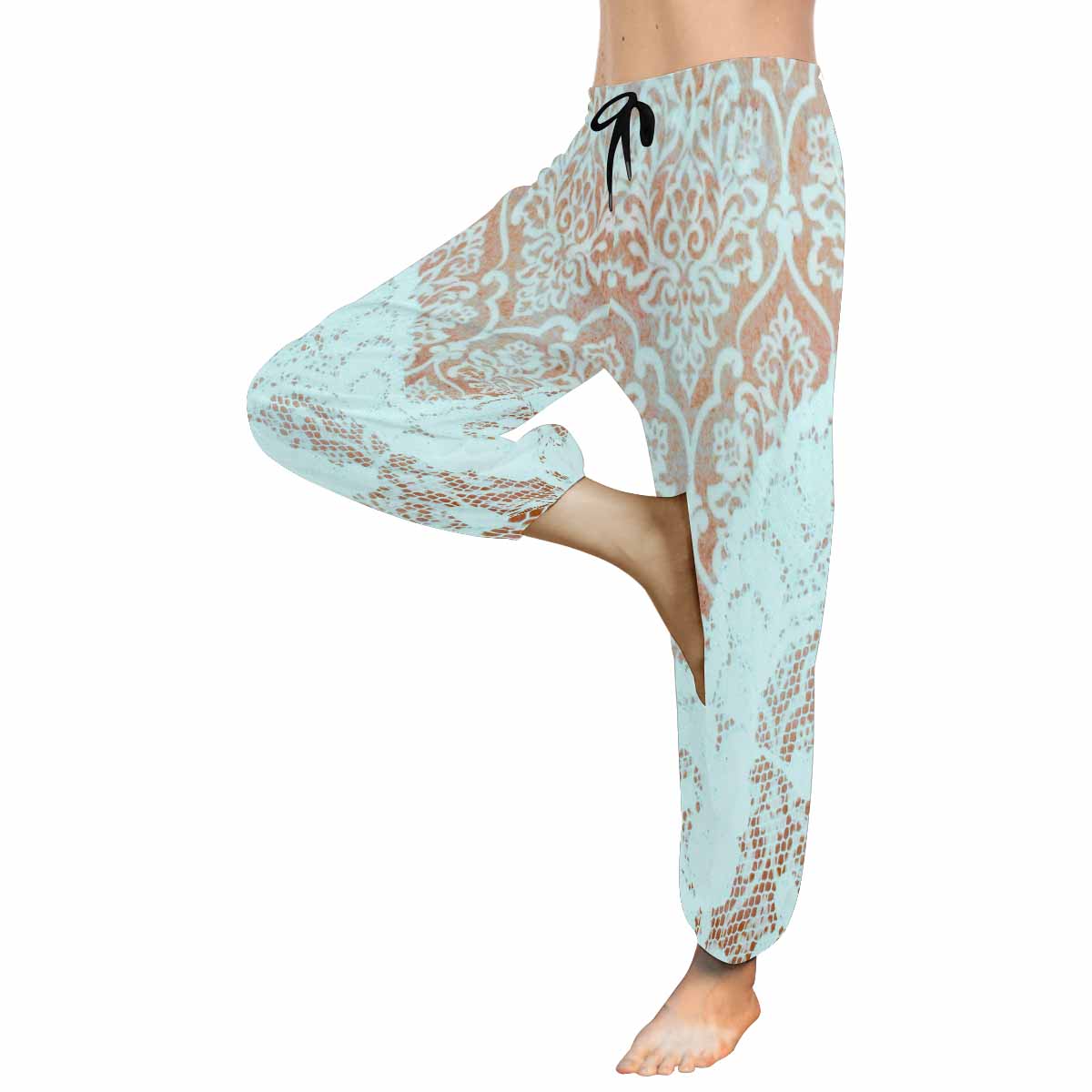 Victorian lace print Haram pants, loose comfy pants design 23