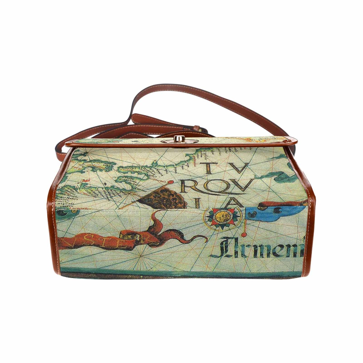 Antique Map Handbag, Model 1695341, Design 33