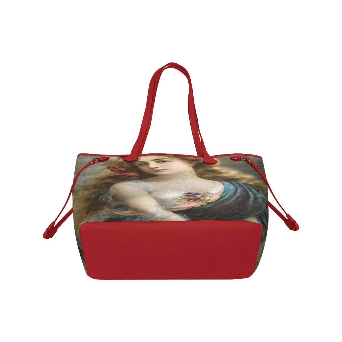 Victorian Lady Design Handbag, Model 1695361, An Auburn Beauty, RED TRIM