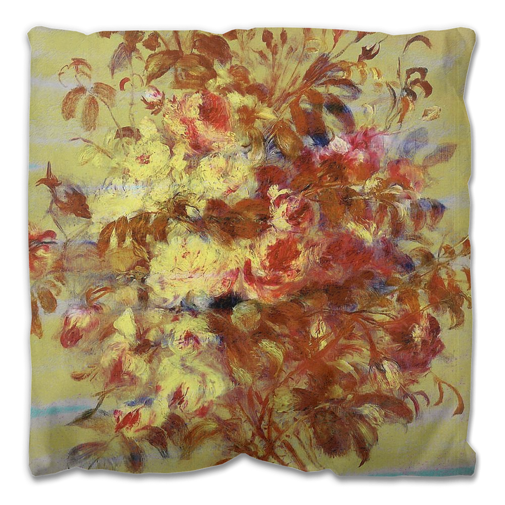 Vintage floral Outdoor Pillows, throw pillow, mildew resistance, various sizes, Design 11