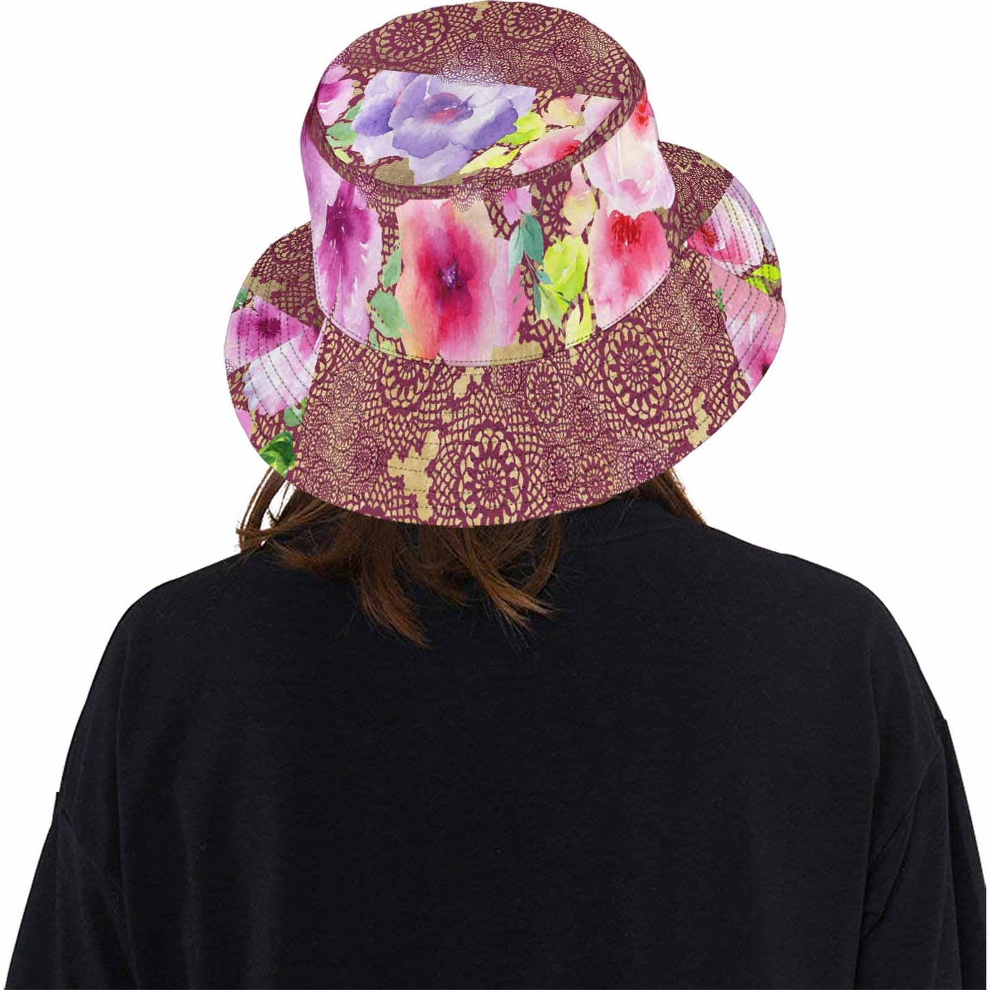Victorian lace Bucket Hat, outdoors hat, design 13