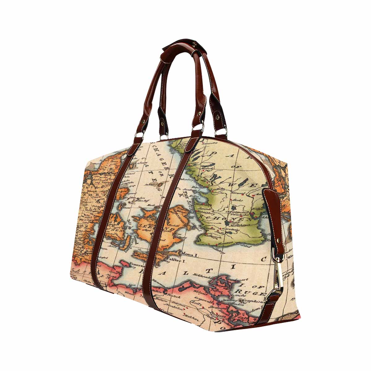 Antique Map design travel bag, Model 1695343, Design 34