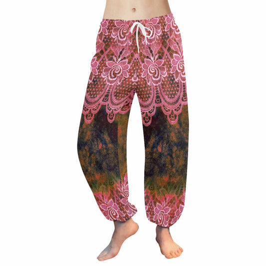 Victorian lace print Haram pants, loose comfy pants design 32