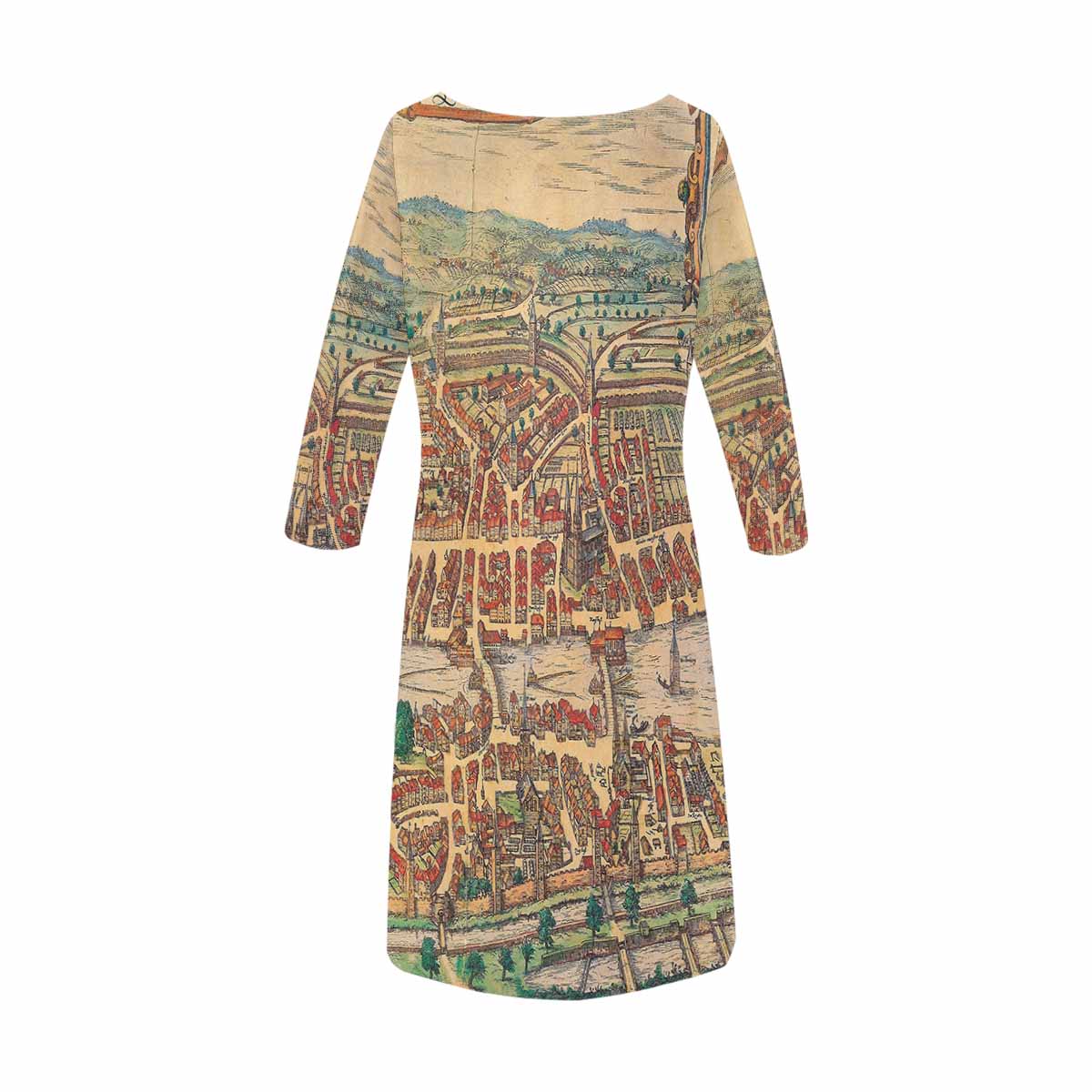 Antique Map loose dress, MODEL 29532, design 17