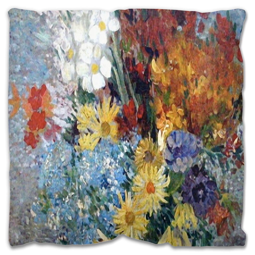 Vintage floral Outdoor Pillows, throw pillow, mildew resistance, various sizes, Design 41