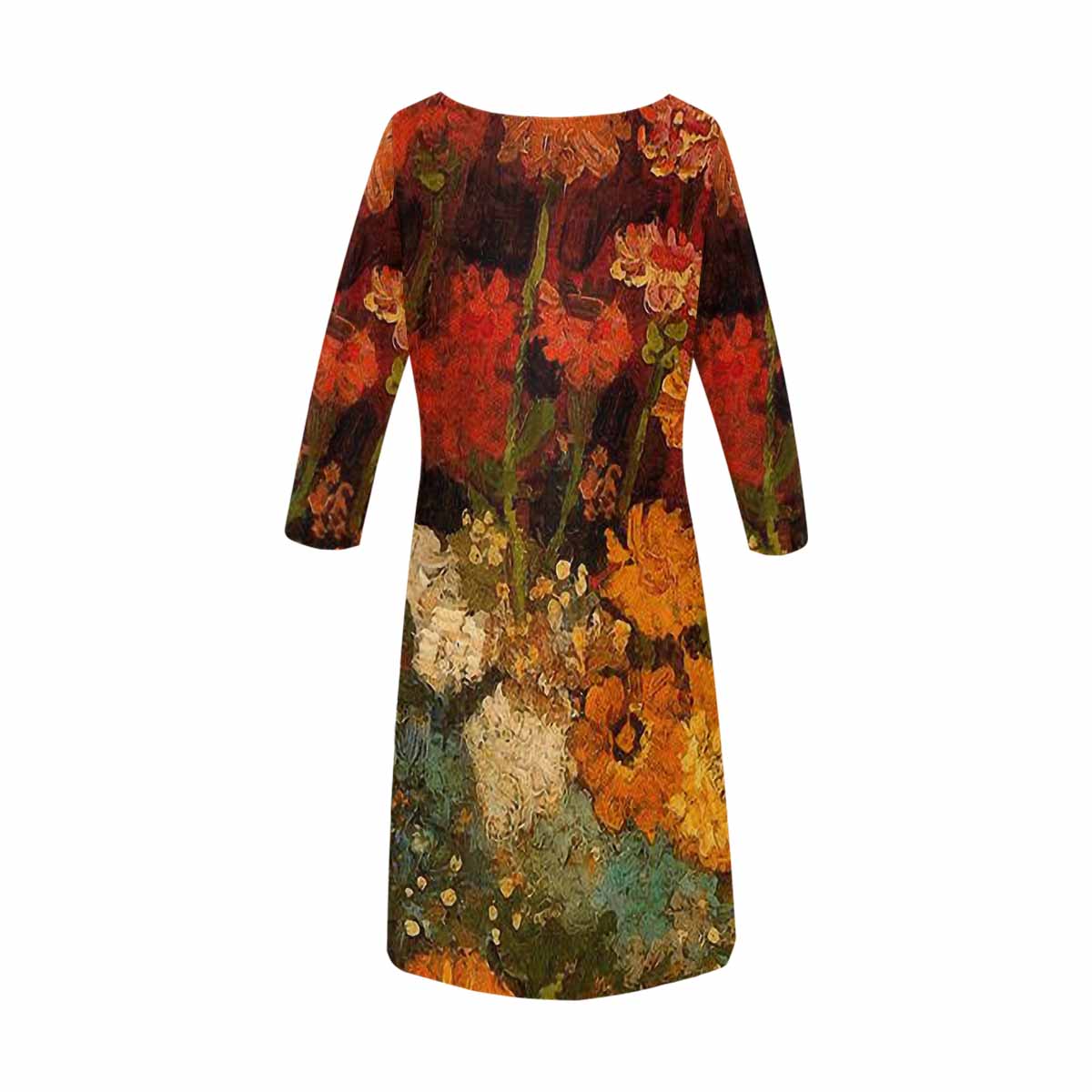 Vintage floral loose dress, model D29532 Design 31