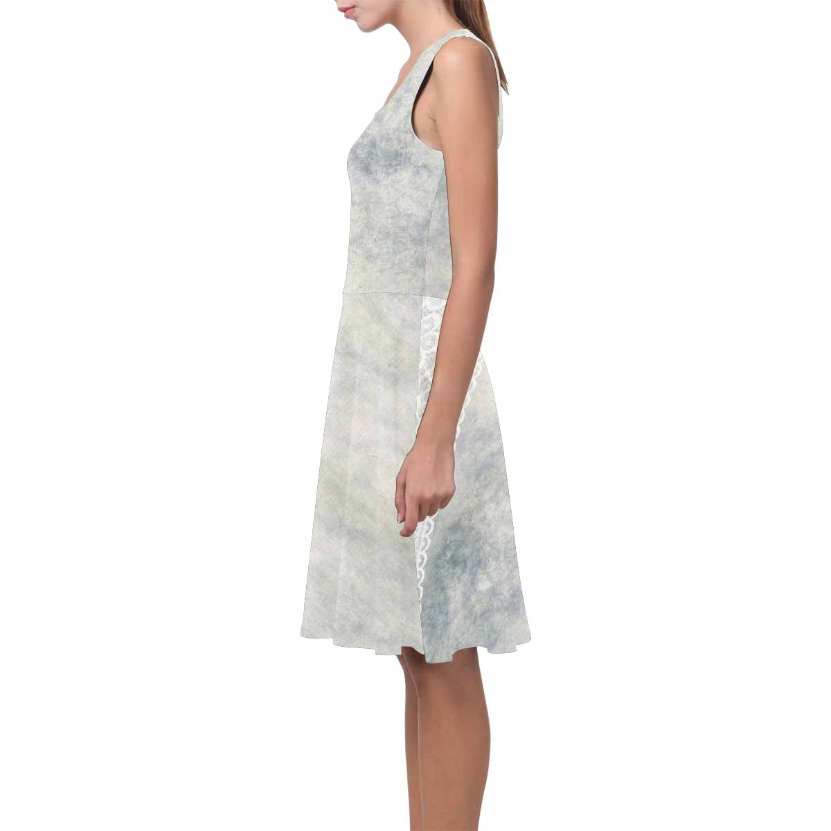 Victorian printed lace summer dress, Design 36