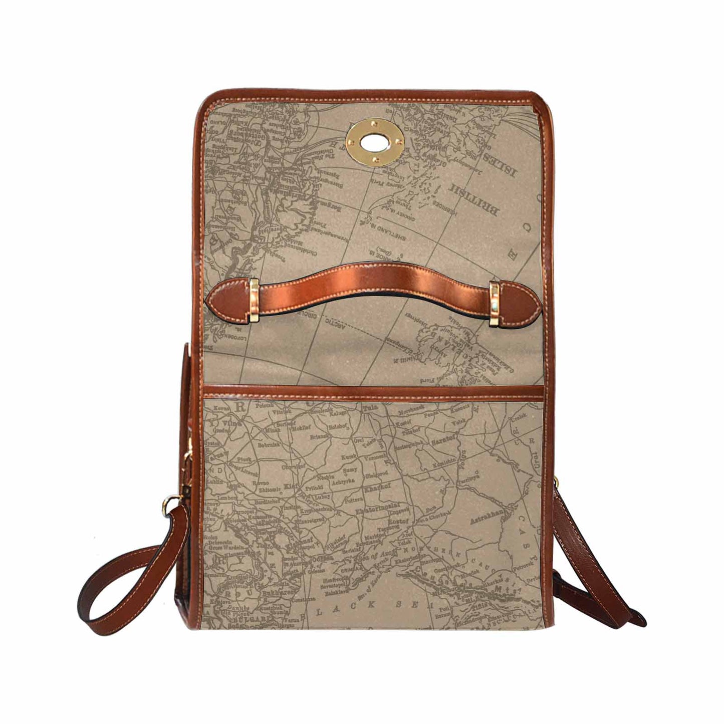 Antique Map Handbag, Model 1695341, Design 54