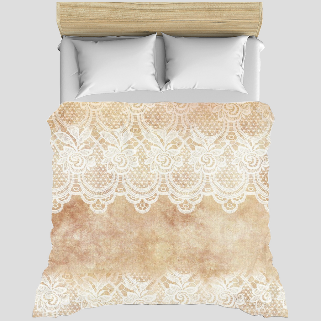 Victorian lace duvet cover, King, queen or twin, Design 30