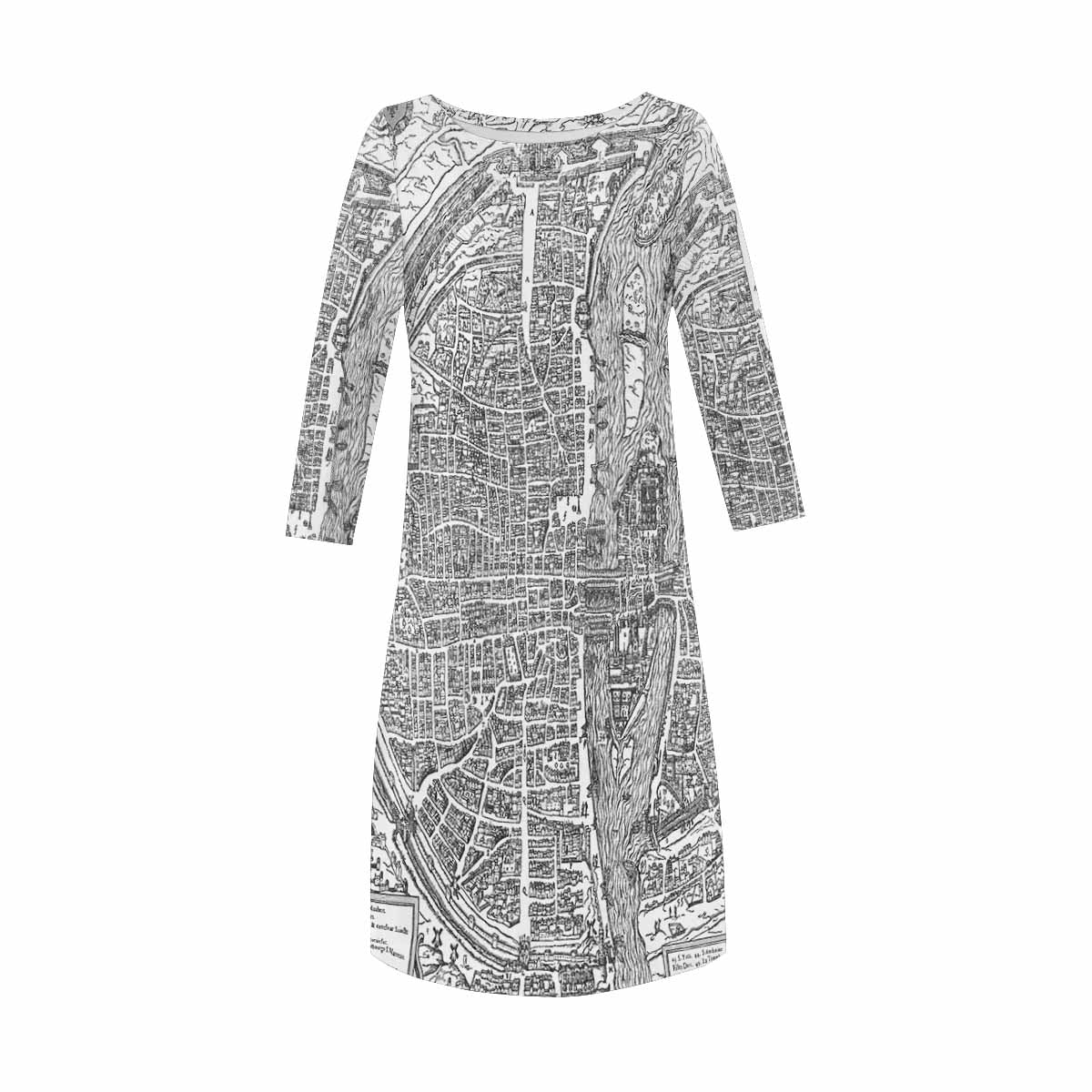 Antique Map loose dress, MODEL 29532, design 42