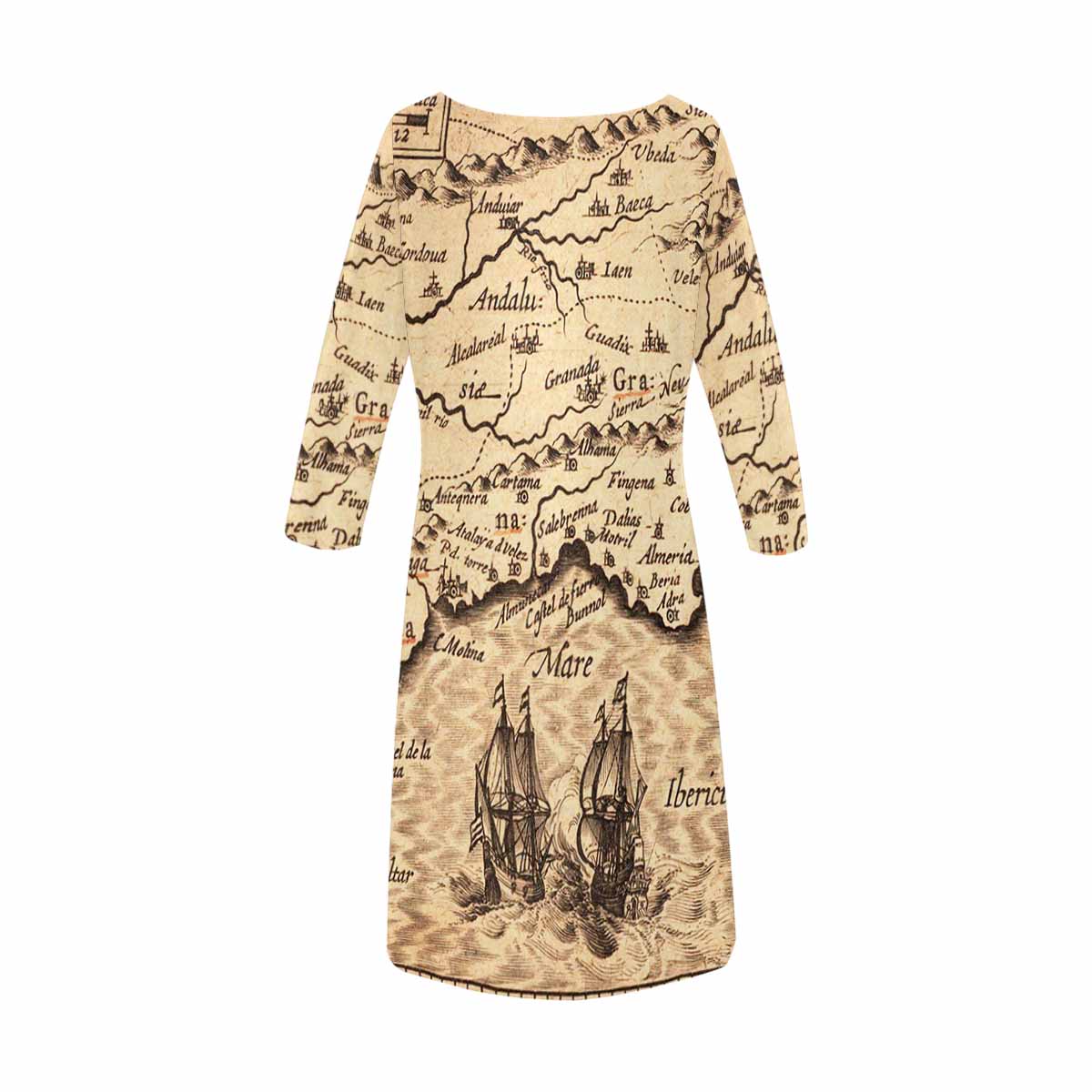 Antique Map loose dress, MODEL 29532, design 18