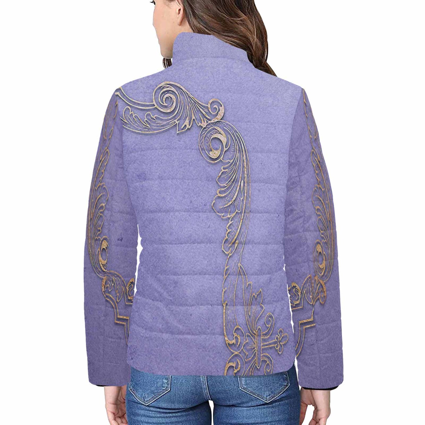 Antique general print quilted jacket, design 45