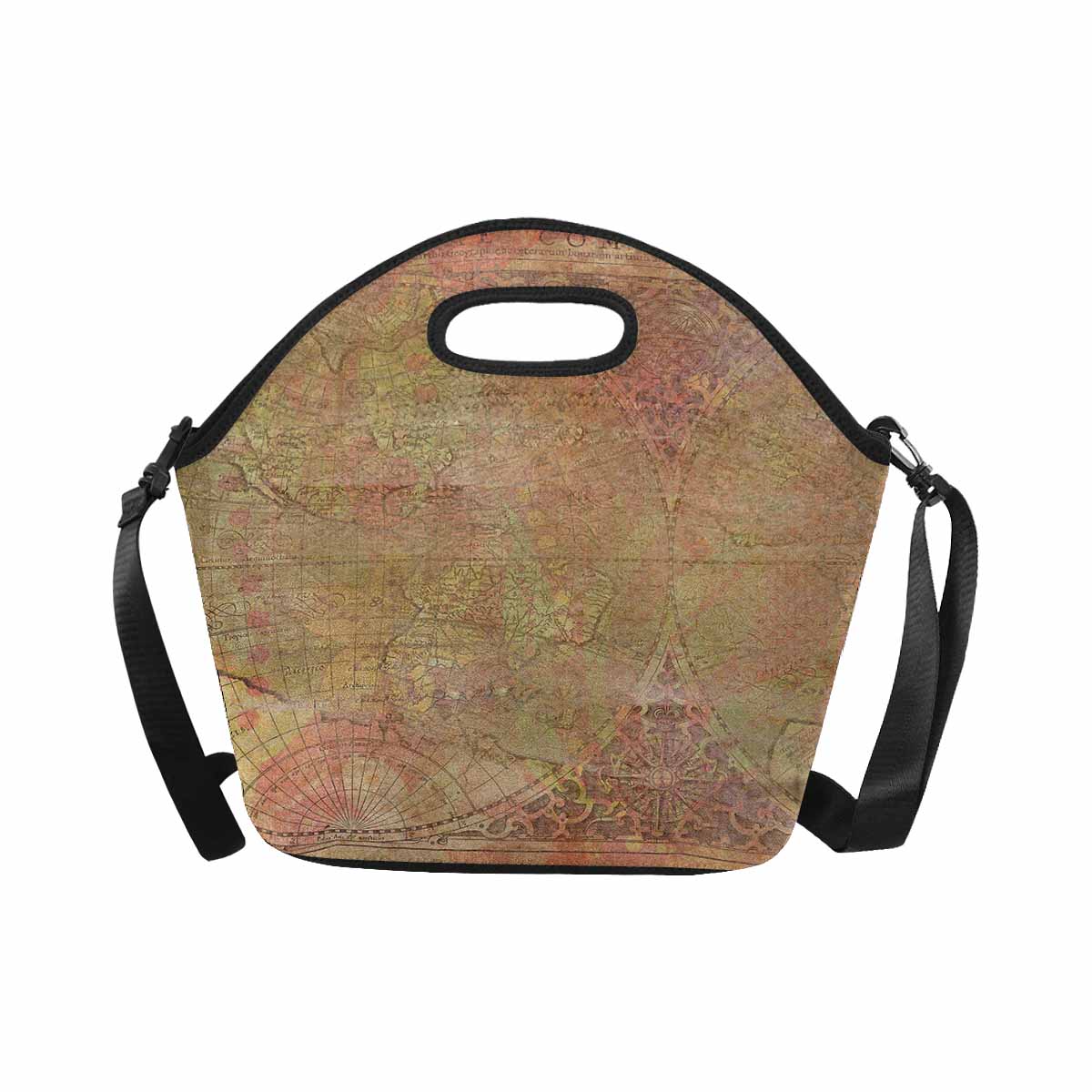 Antique general print, insulated lunch bag, design 62