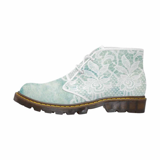 Lace Print, Cute comfy womens Chukka boots, design 41
