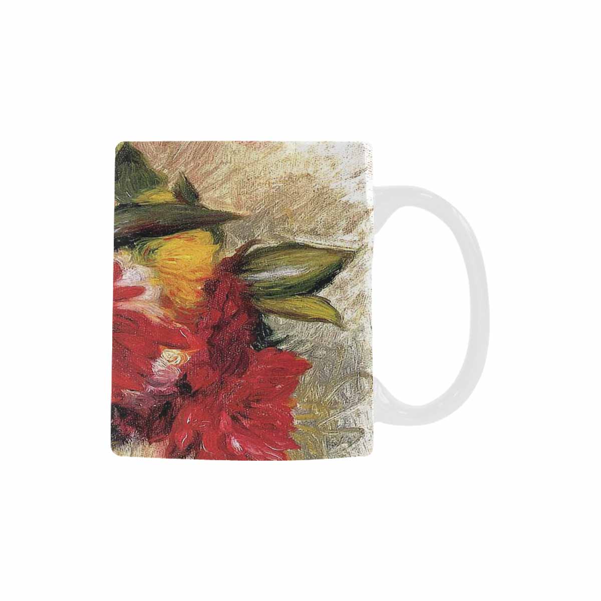 Vintage floral coffee mug or tea cup, Design 25