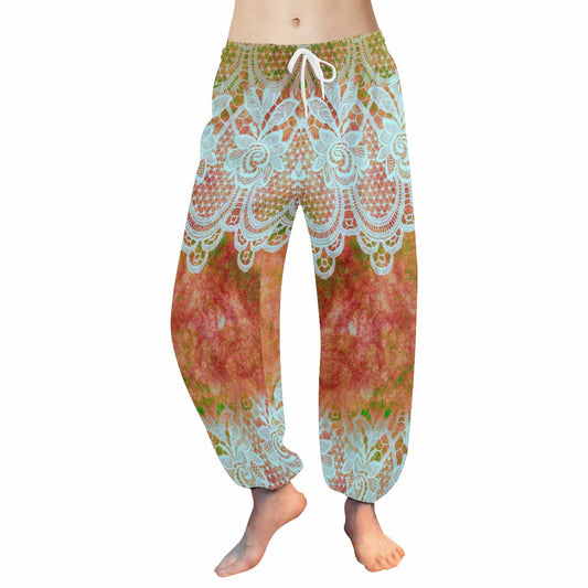 Victorian lace print Haram pants, loose comfy pants design 31