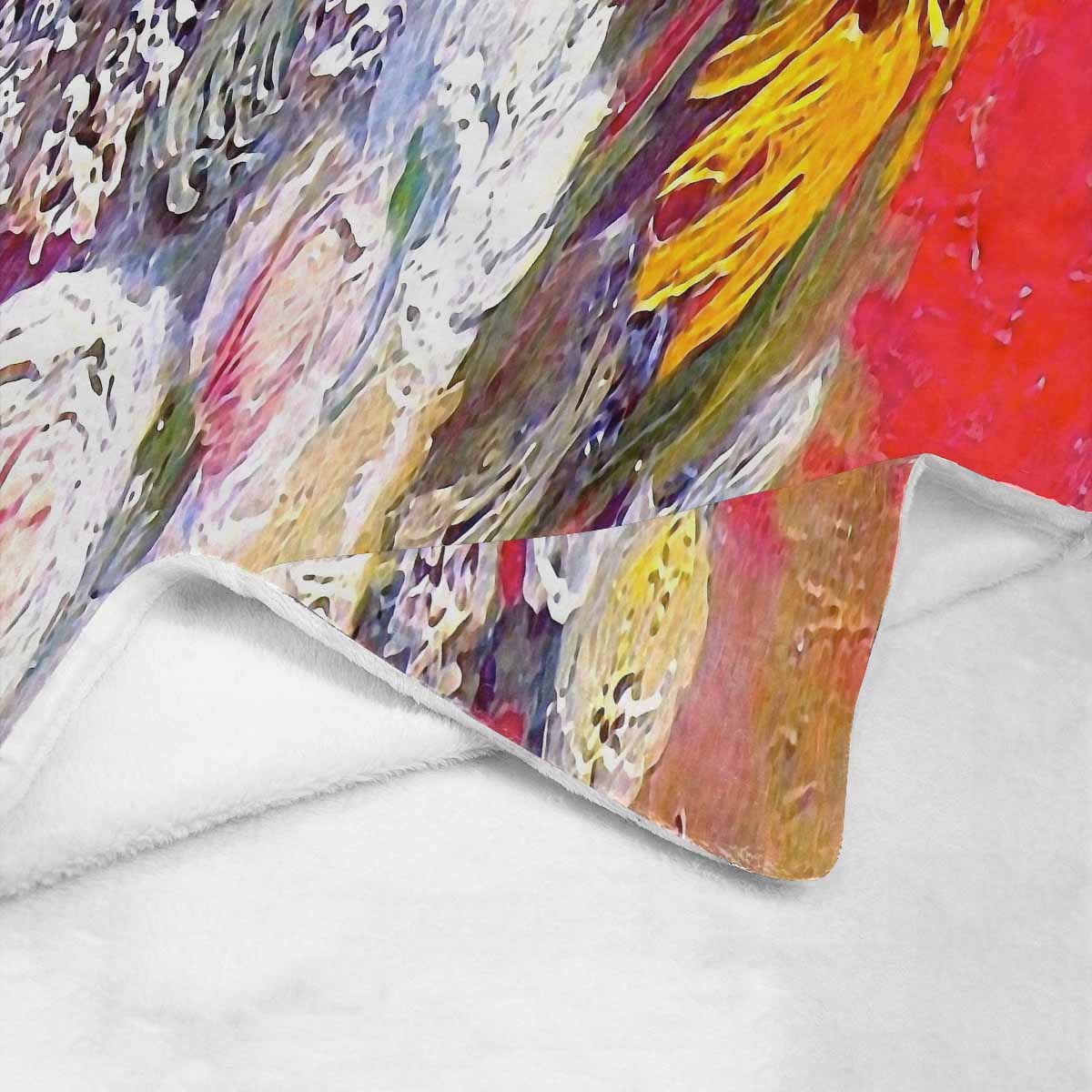 Vintage Floral BLANKET, LARGE 60 in x 80 in, Design 54 C50