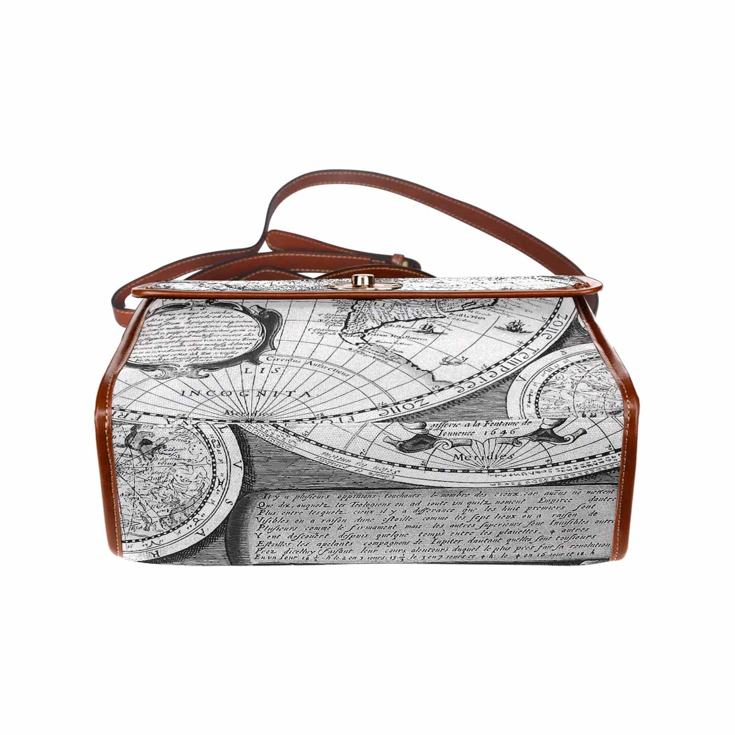 Antique Map Handbag, Model 1695341, Design 29