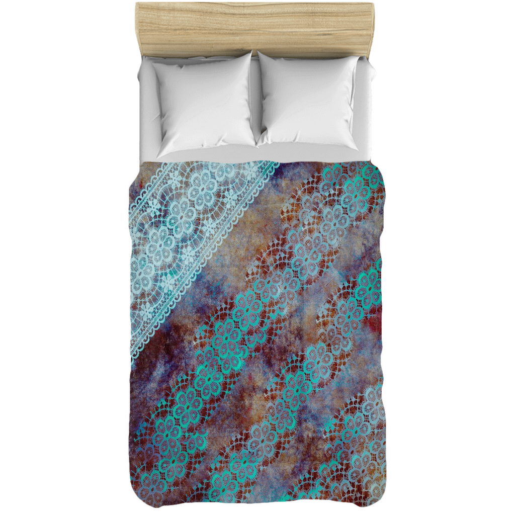 Vintage lace comforter, twin, twin XL, queen or king, Design 37