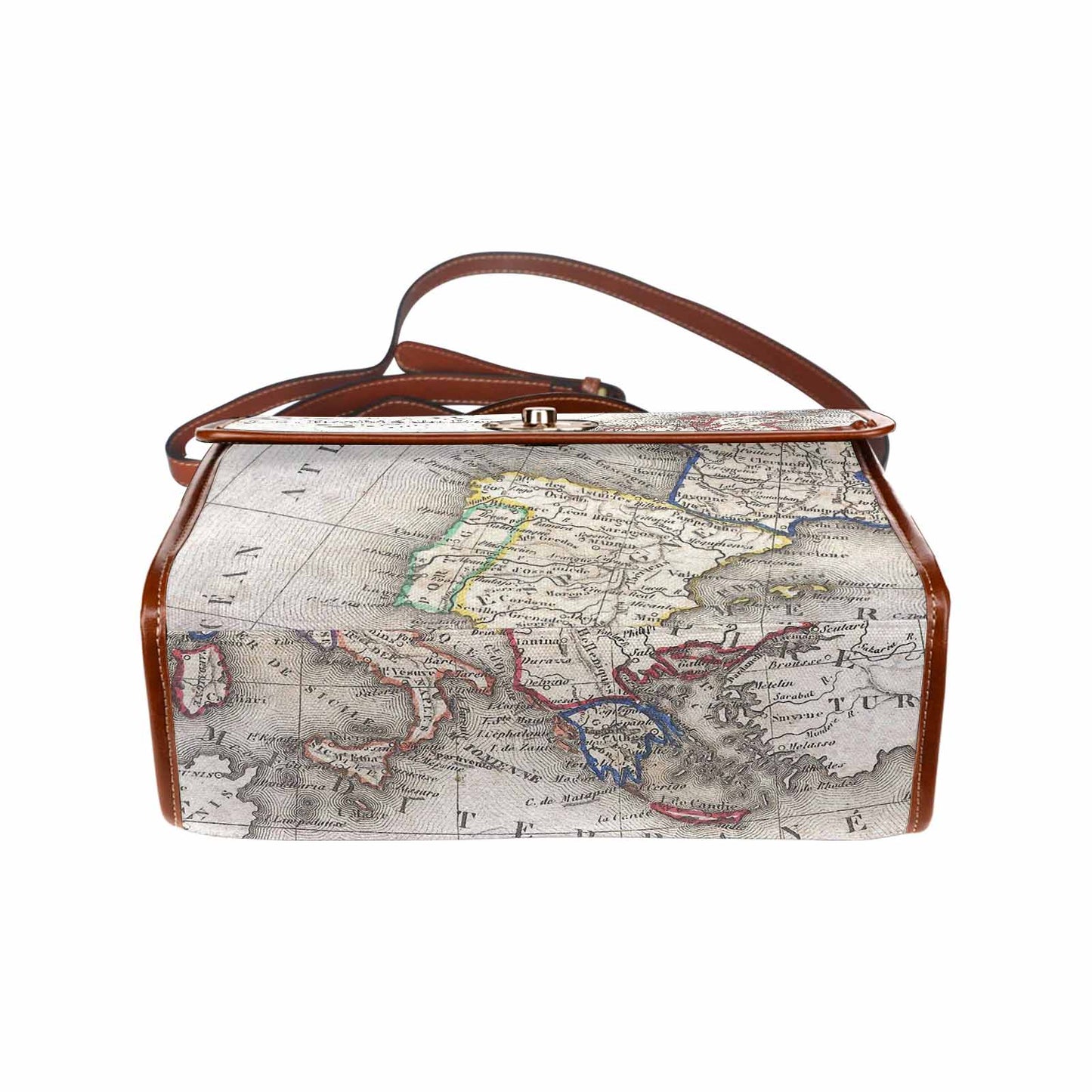 Antique Map Handbag, Model 1695341, Design 36