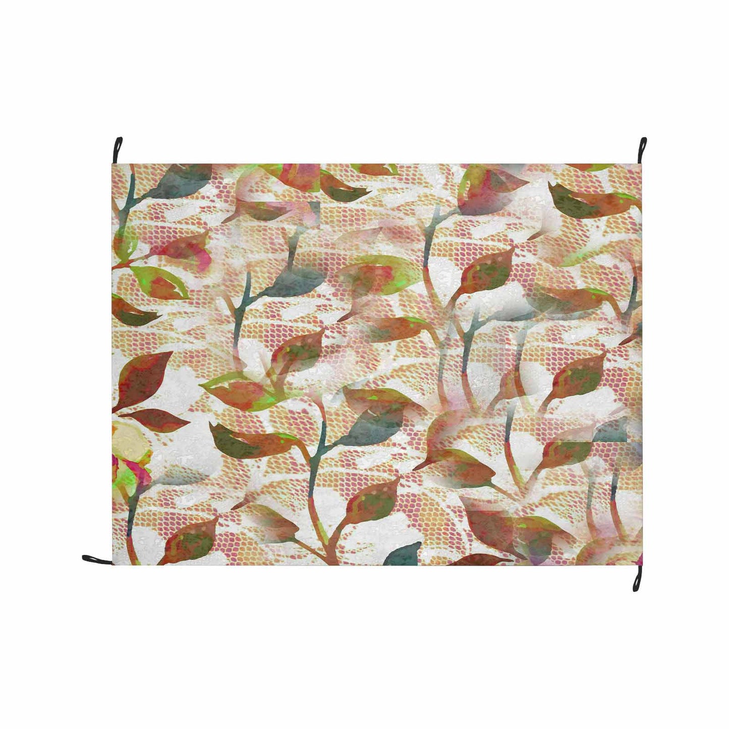 Victorian lace print waterproof picnic mat, 69 x 55in, design 52