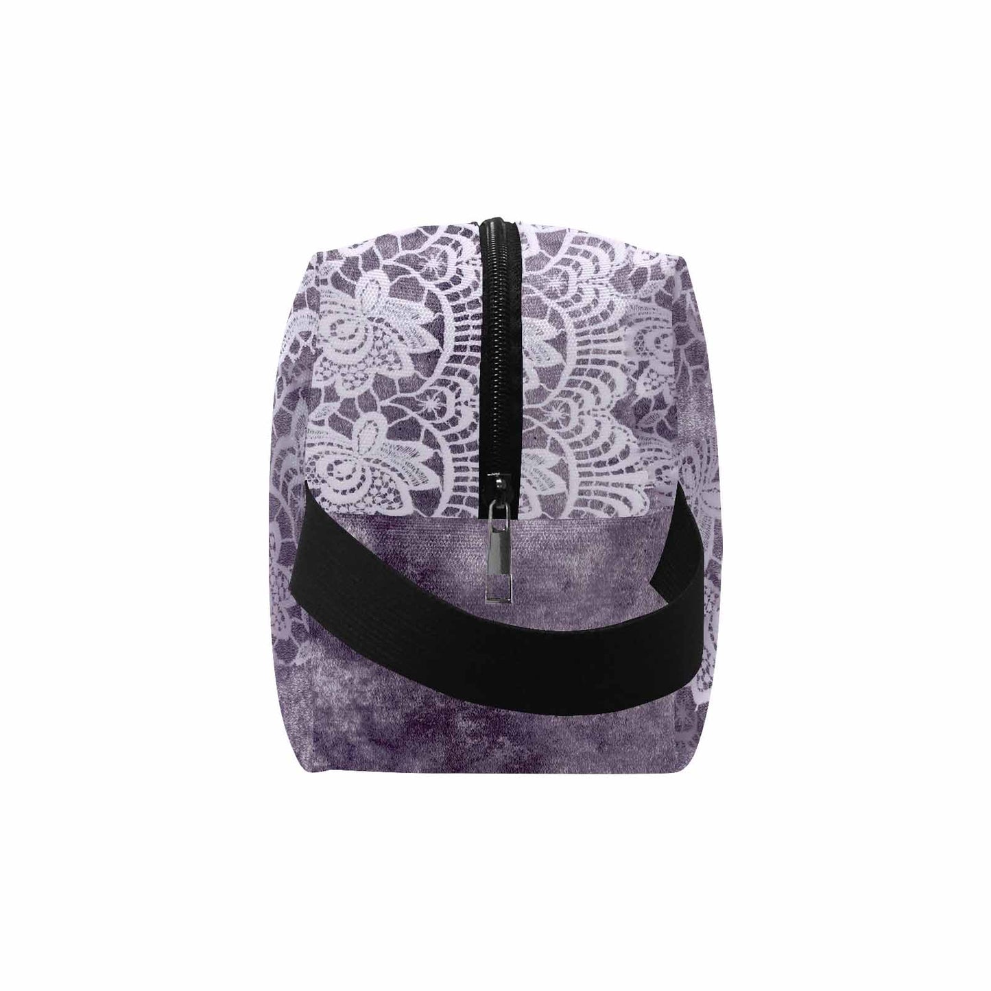 Victorian lace print toiletry comestic bag, design 39