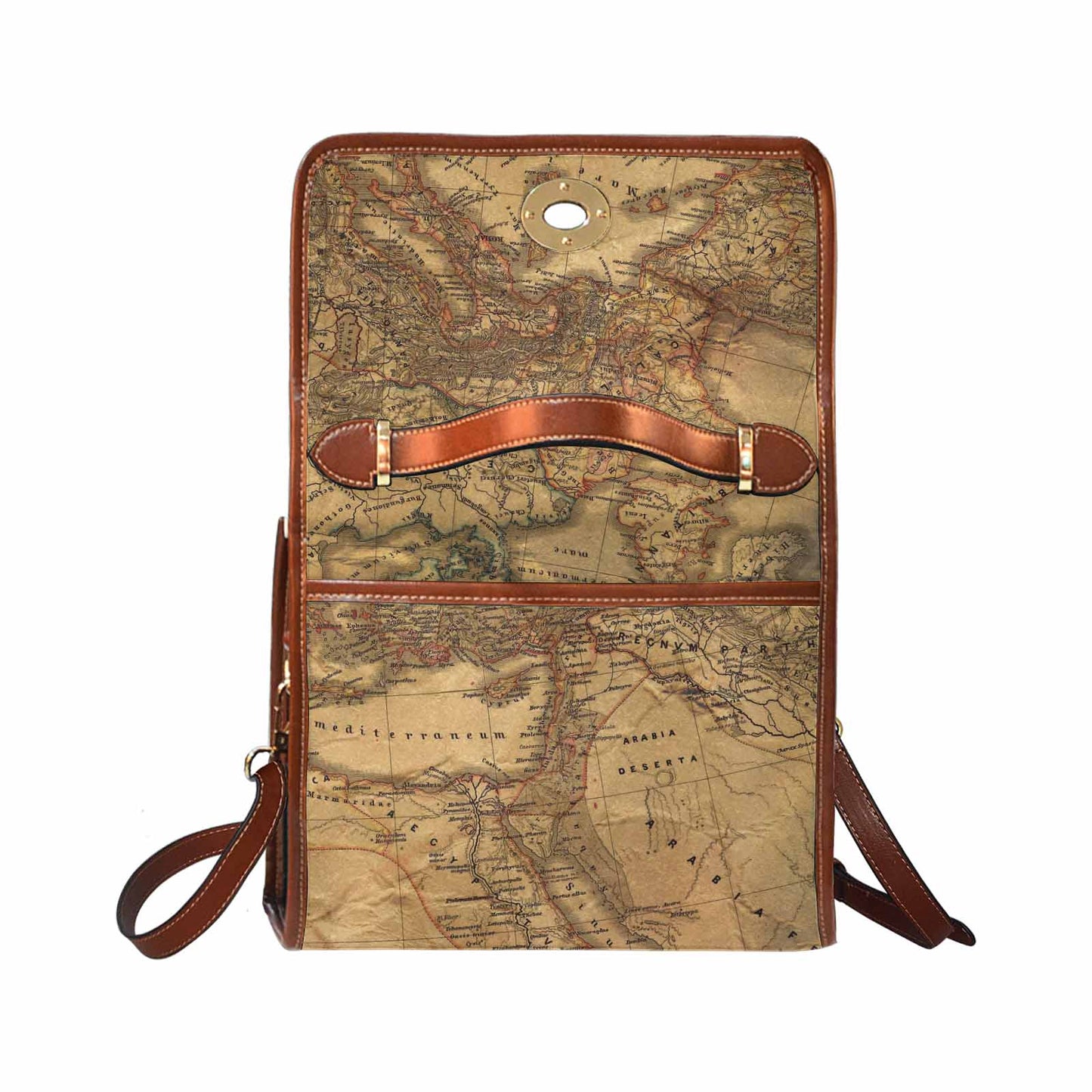 Antique Map Handbag, Model 1695341, Design 21