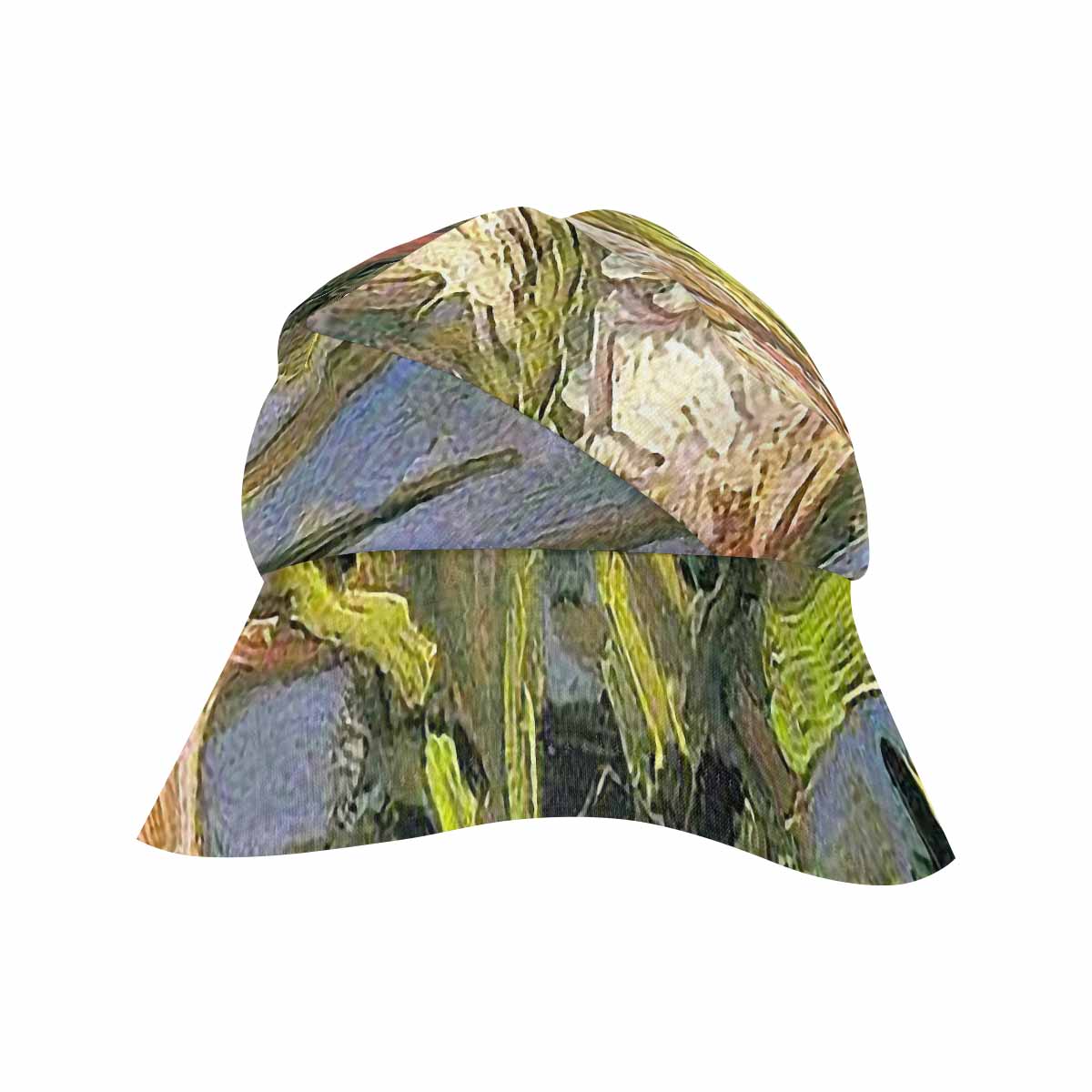 Vintage floral wide brim sunvisor Hat, outdoors hat, Design 59