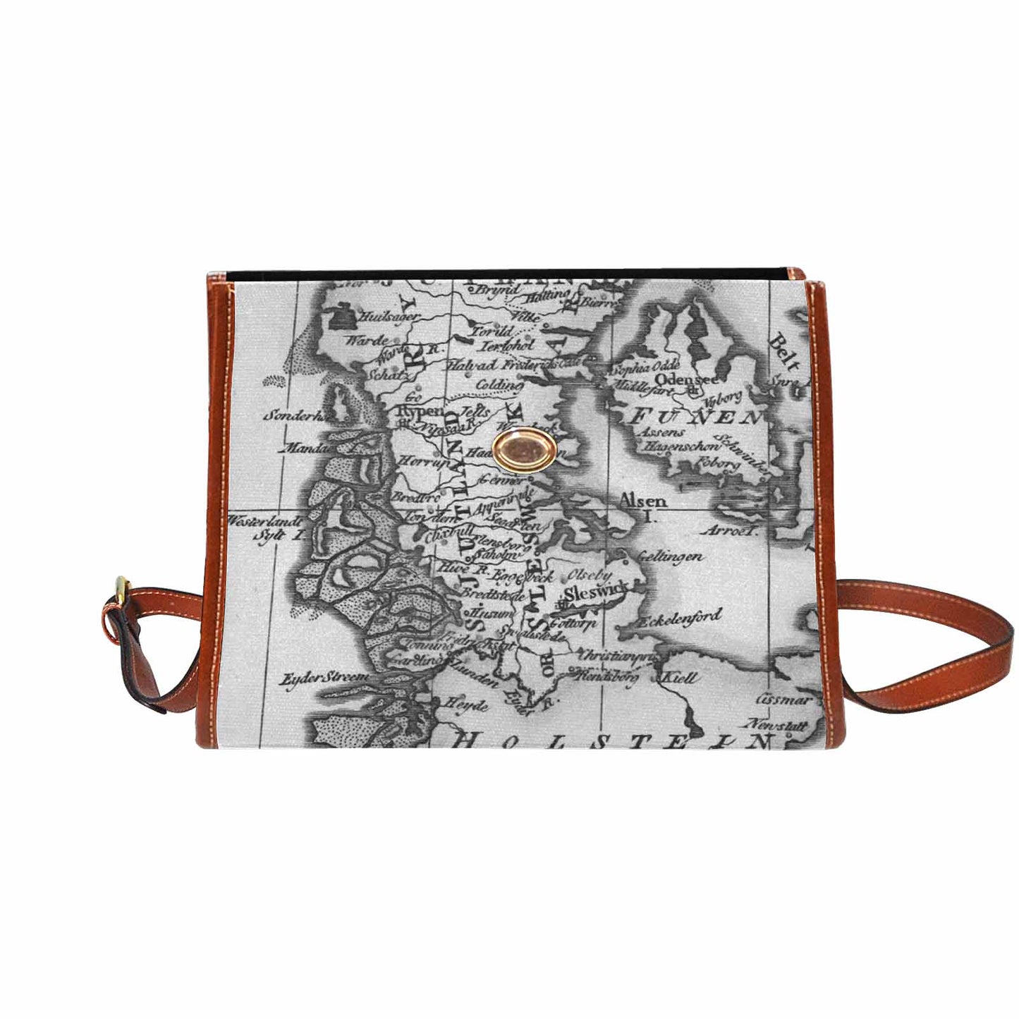 Antique Map Handbag, Model 1695341, Design 32