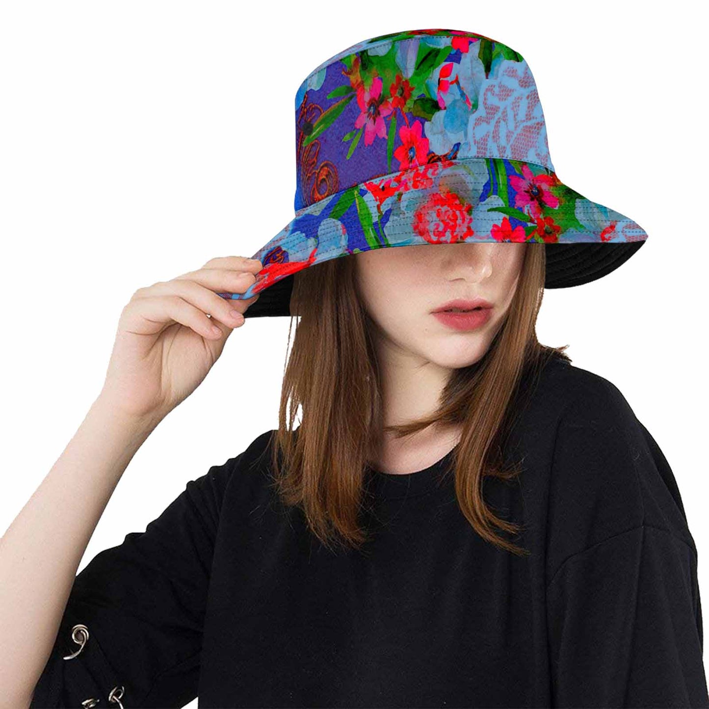 Victorian lace Bucket Hat, outdoors hat, design 46