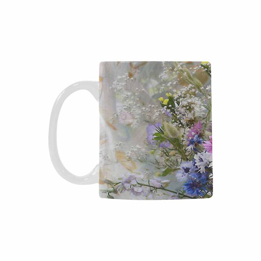 Vintage floral coffee mug or tea cup, Design 02