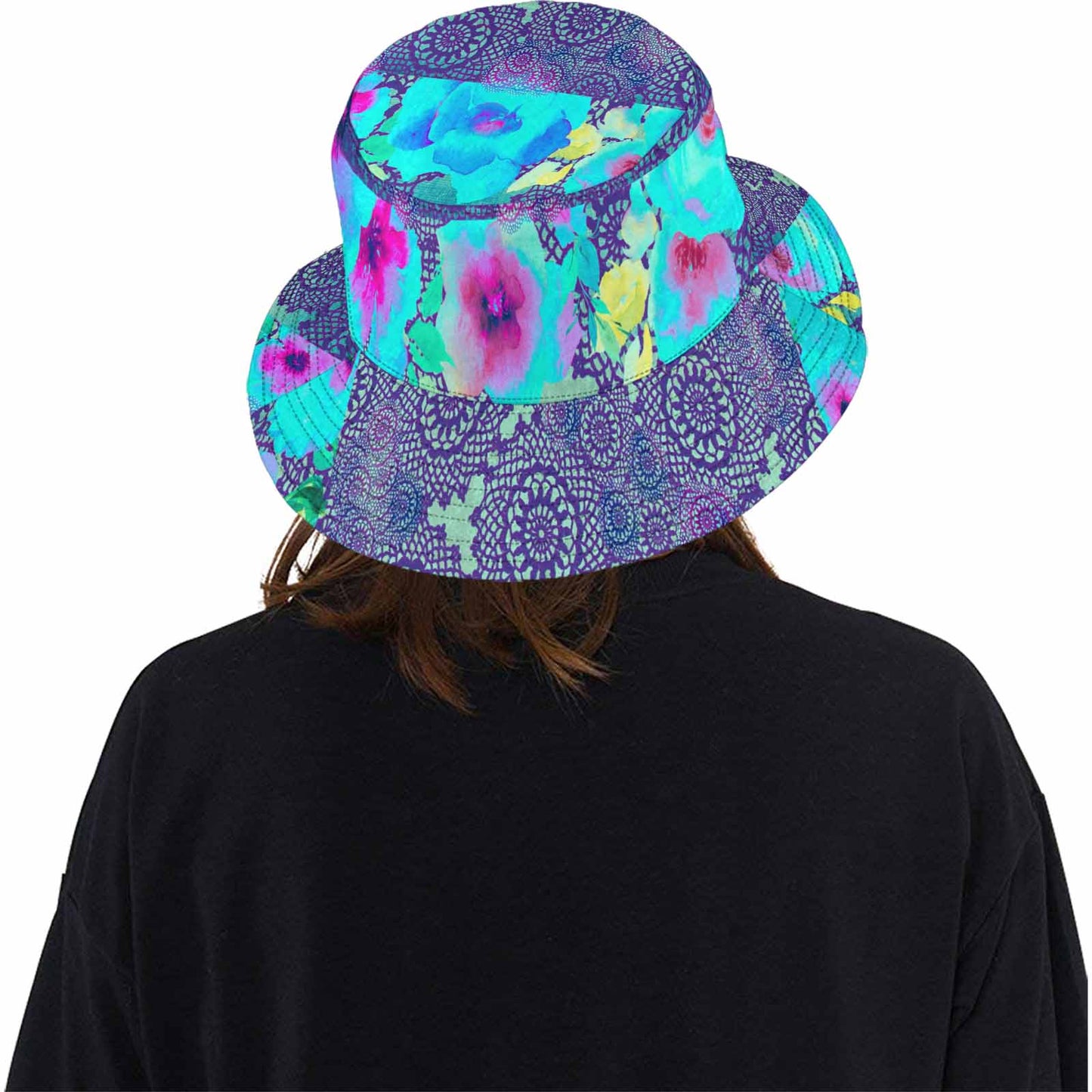 Victorian lace Bucket Hat, outdoors hat, design 14