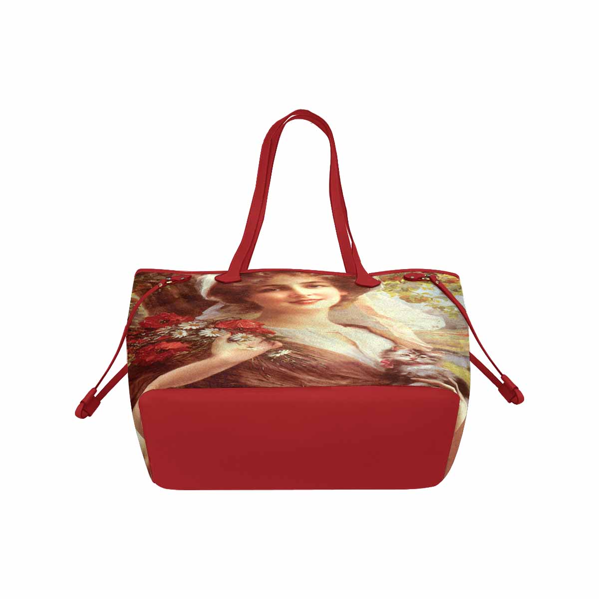 Victorian Lady Design Handbag, Model 1695361, Country Summer, RED TRIM