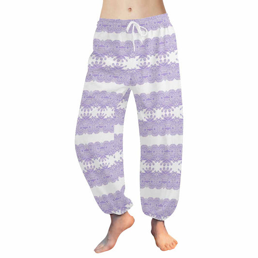 Victorian lace print Haram pants, loose comfy pants design 07