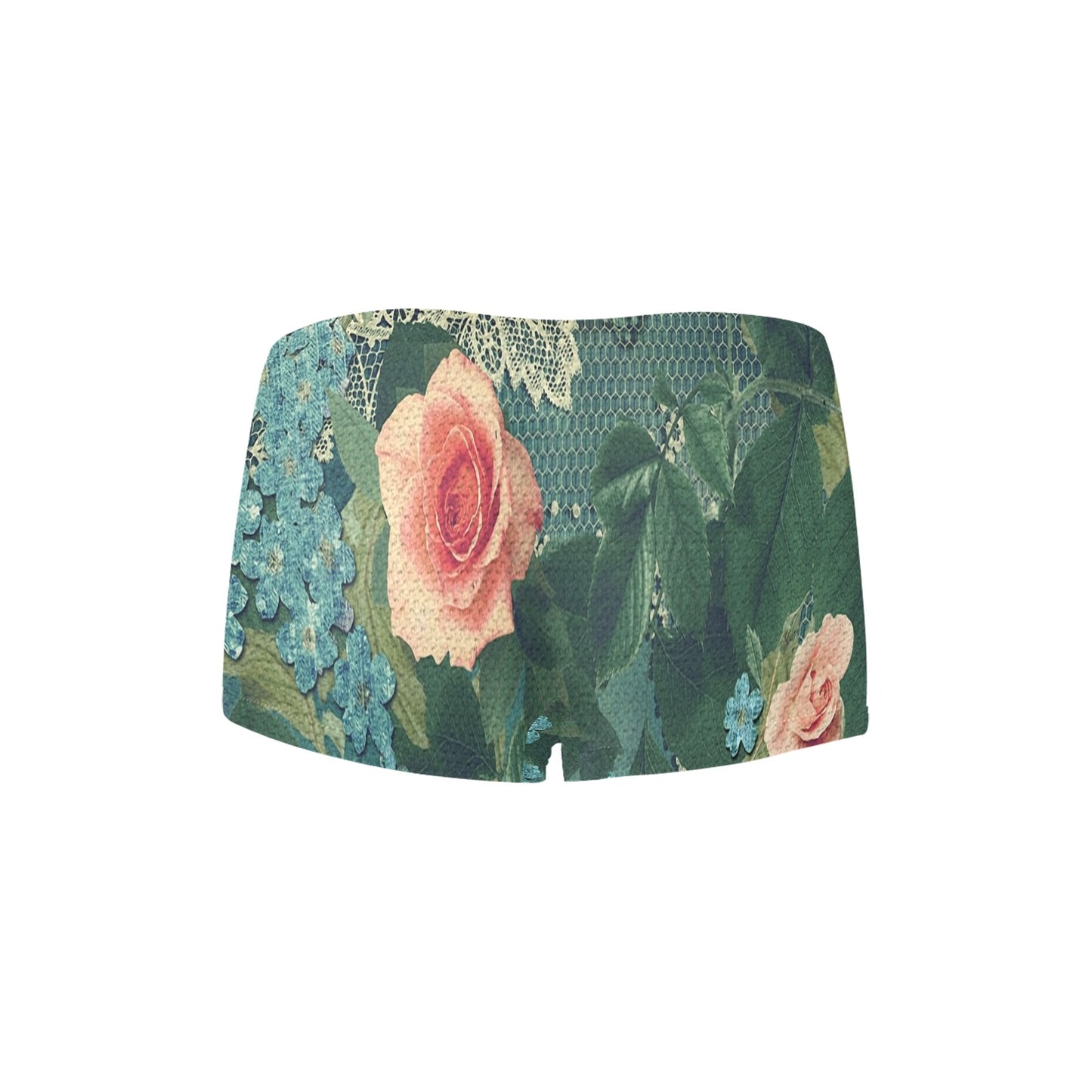 Printed Lace Boyshorts, daisy dukes, pum pum shorts, shortie shorts , design 01