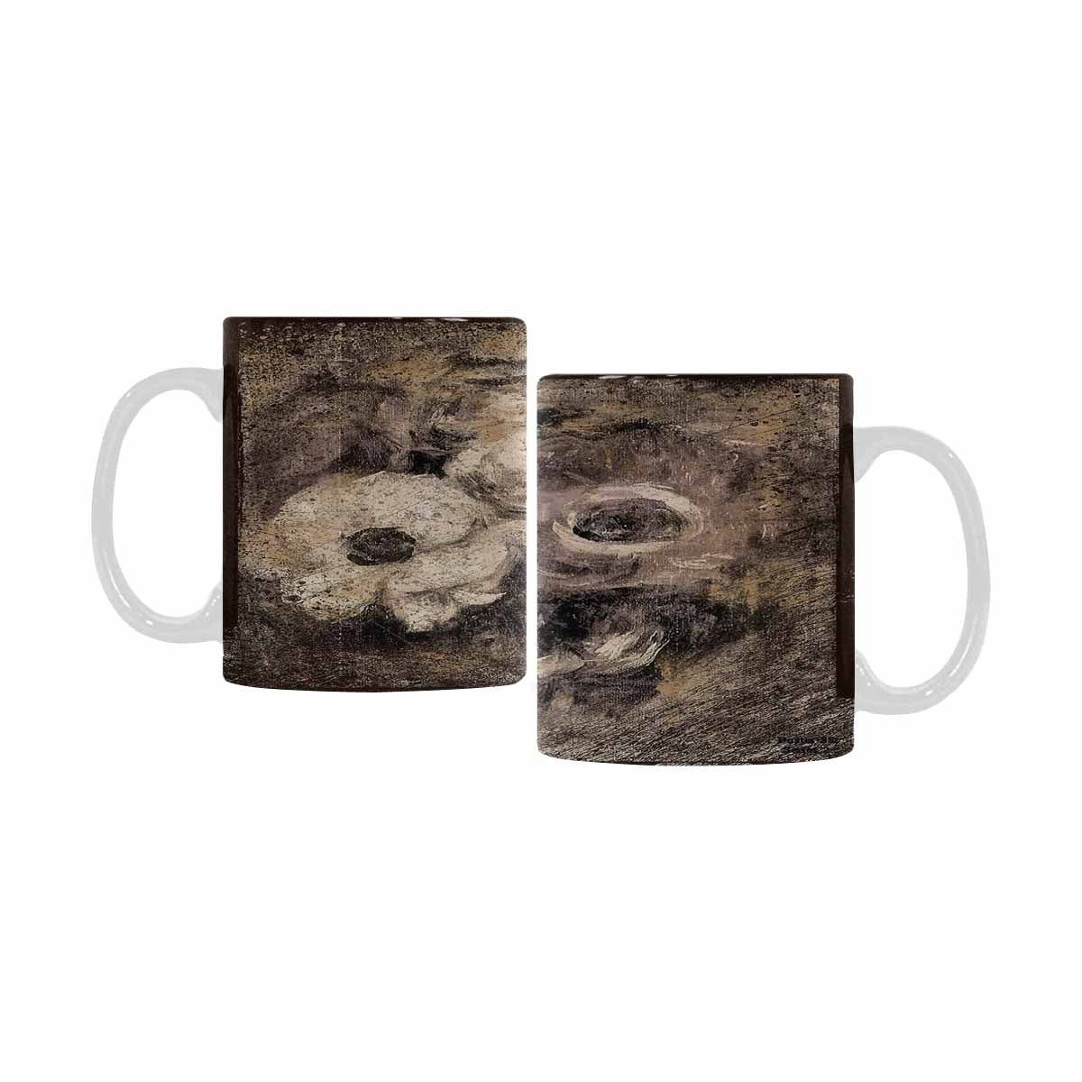 Vintage floral coffee mug or tea cup, Design 16