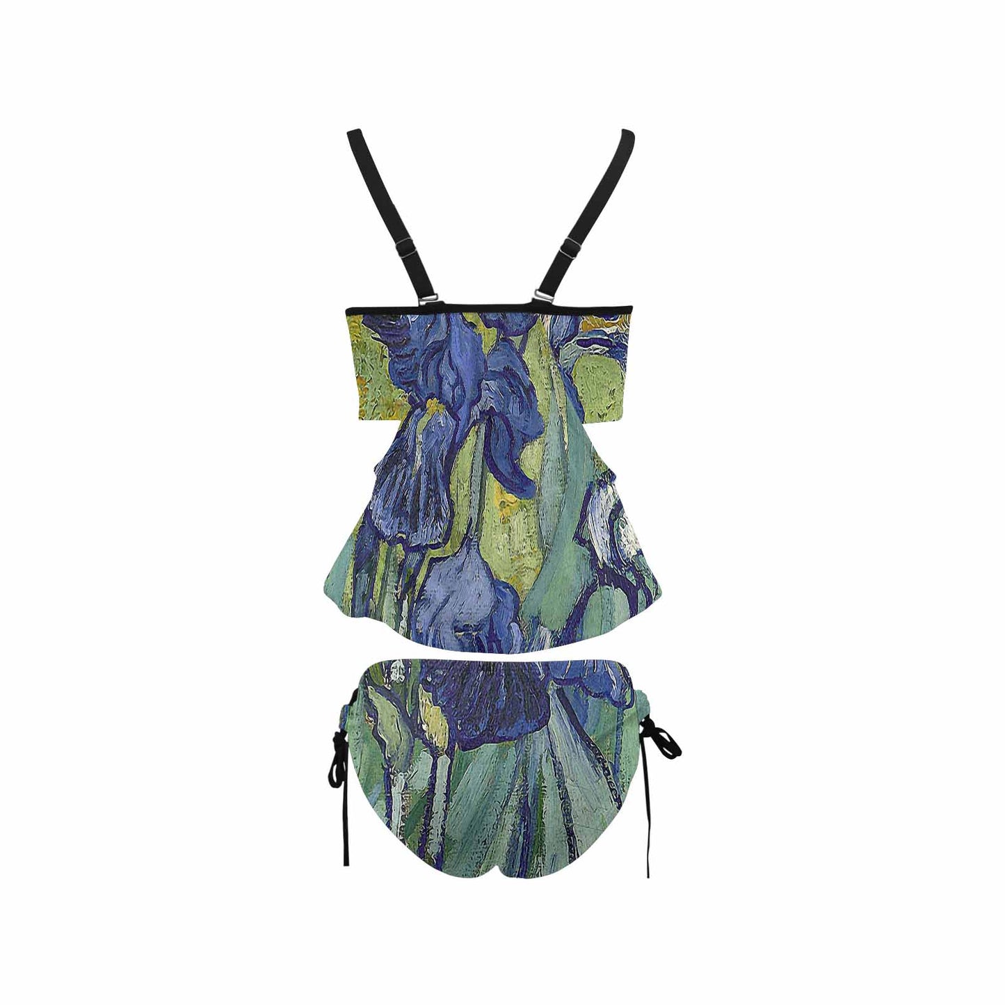 Vintage floral,cover belly tankini beach wear, swim wear, Design 40