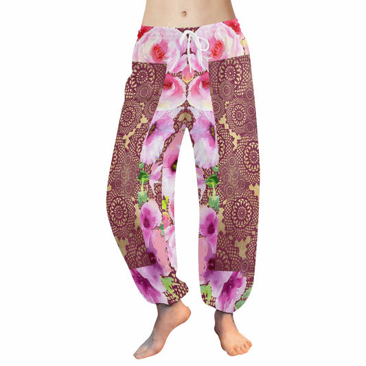 Victorian lace print Haram pants, loose comfy pants design 13