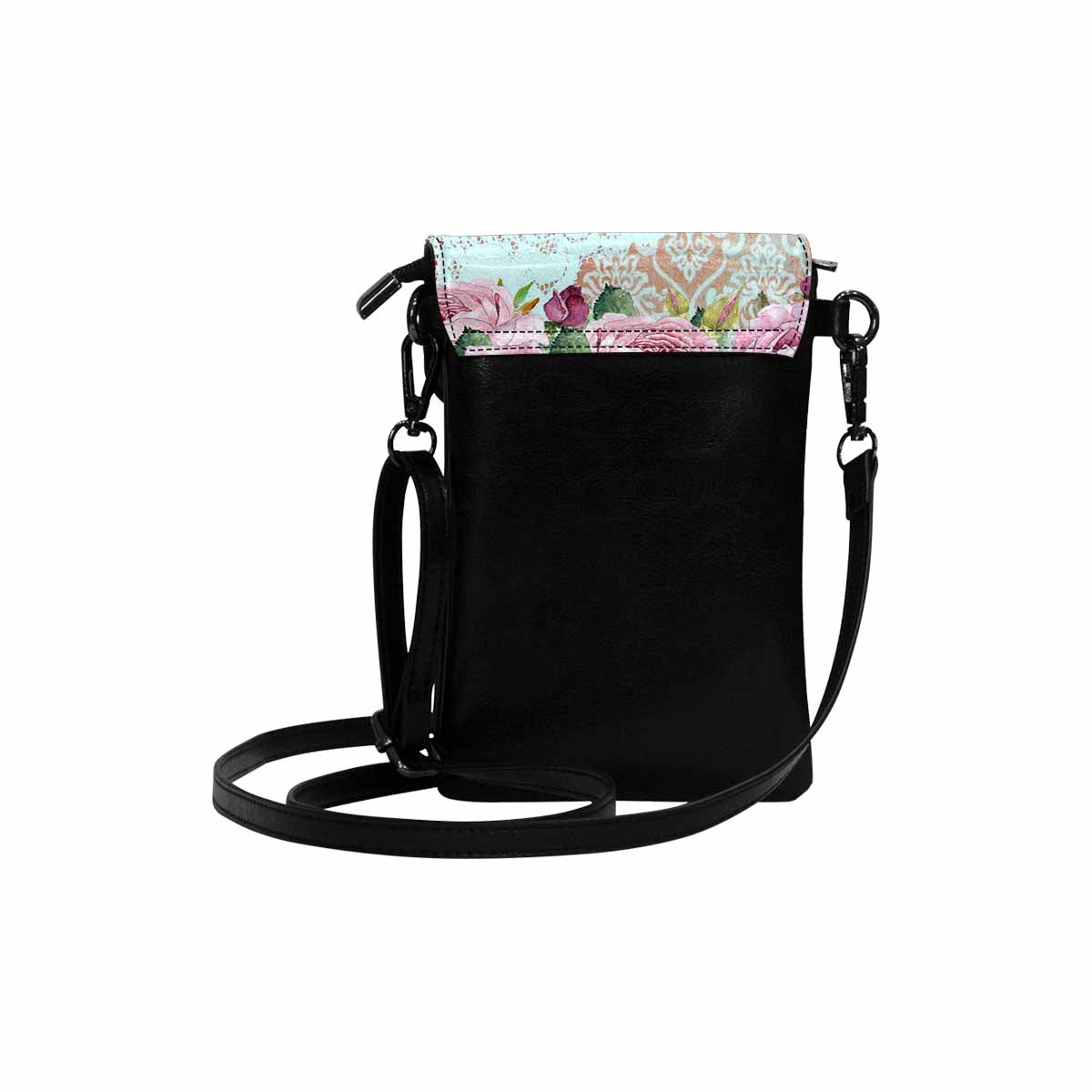 Victorian lace print cell phone purse, mobile purse, Design 24