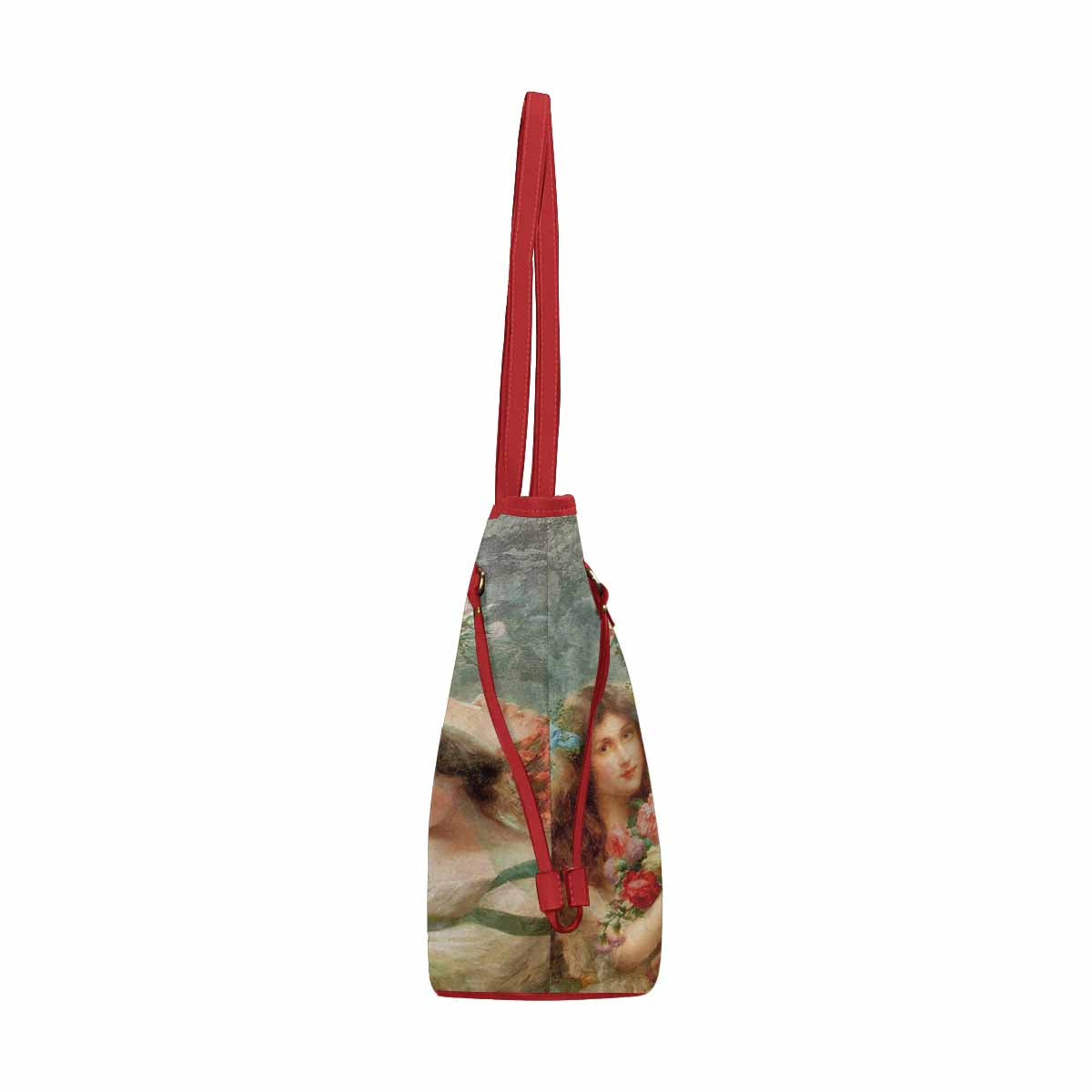 Victorian Lady Design Handbag, Model 1695361, Girls, RED TRIM
