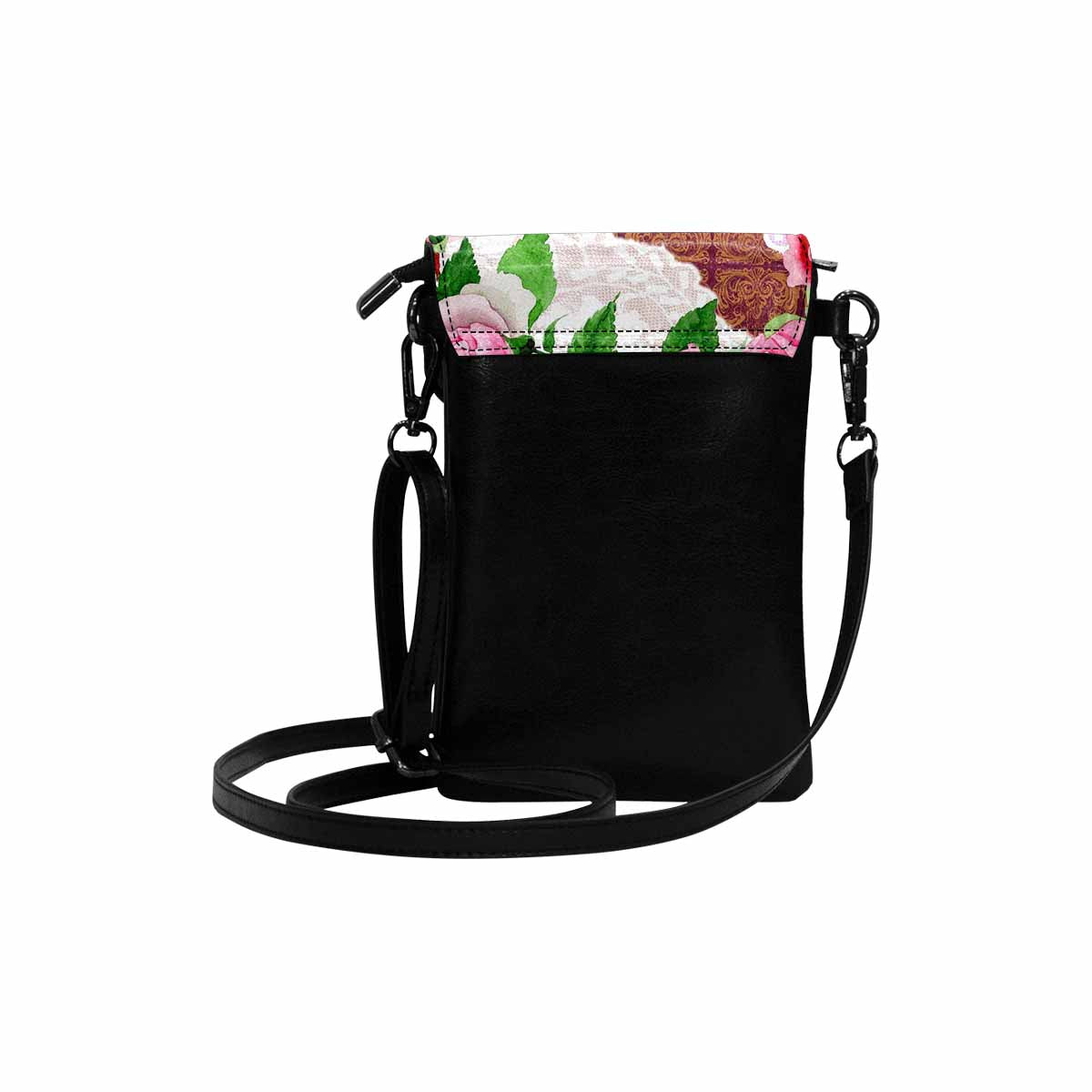 Victorian lace print cell phone purse, mobile purse, Design 19