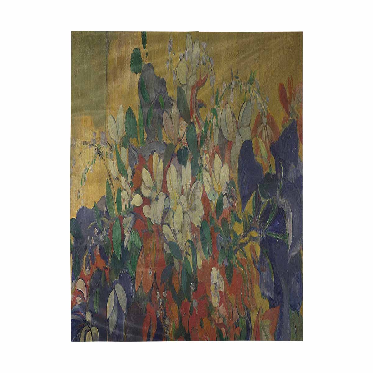 Vintage floral TAPESTRY, LARGE 60 x 80 in, Vertical, Design 10