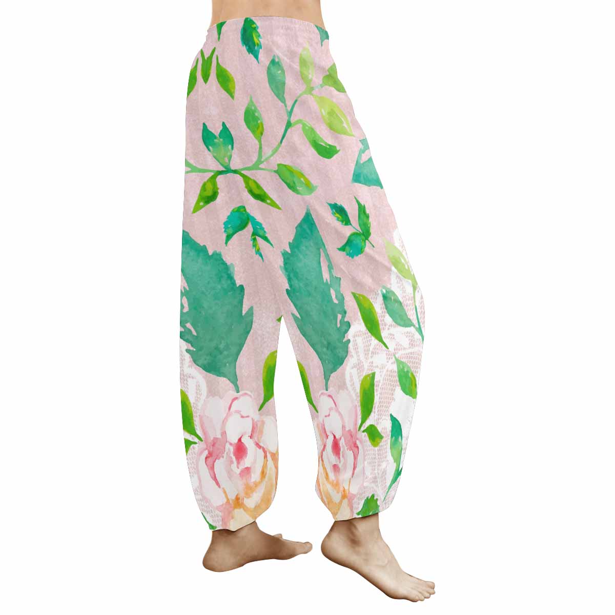 Victorian lace print Haram pants, loose comfy pants design 21